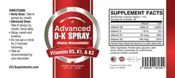 Label for Advanced D-K Spray