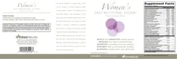 Label for Women's Daily Nutritional System