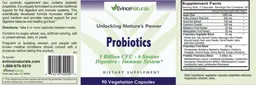 Label for Probiotics