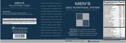 Label for Men's Daily Nutritional System