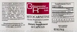 Label for Mitocarnitine
