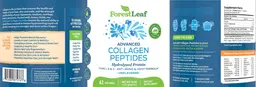 Label for Advanced Collagen Peptides Unflavored