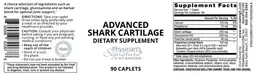 Label for Advanced Shark Cartilage