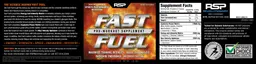 Label for Fast Fuel Berry Blast Flavor
