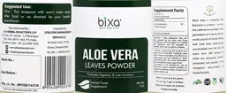 Label for Aloe Vera Leaves Powder