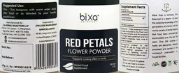 Label for Red Petals Flower Powder