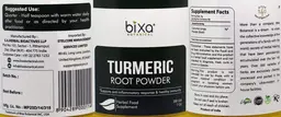 Label for Turmeric Root Powder