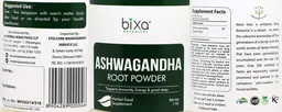 Label for Ashwagandha Root Powder