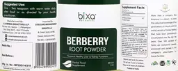 Label for Berberry Root Powder