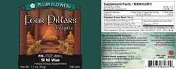 Label for Four Pillars Teapills