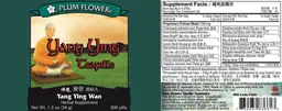 Label for Yang Ying Teapills