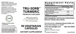 Label for Tru-Sorb Turmeric