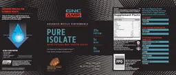 Label for Pure Isolate Chocolate Peanut Butter Cup