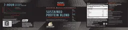 Label for Sustained Protein Blend Vanilla Milkshake