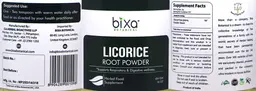 Label for Licorice Root Powder