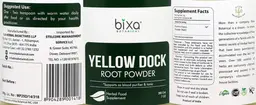 Label for Yellow Dock Root Powder