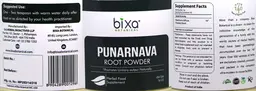 Label for Punarnava Root Powder