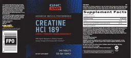 Label for Creatine HCl 189