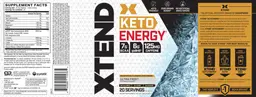 Label for Keto Energy Ultra Frost