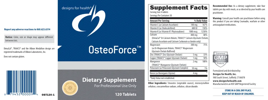 Label for OsteoForce