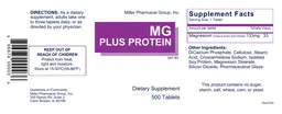 Label for MG Plus Protein