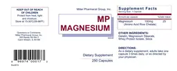 Label for MP Magnesium