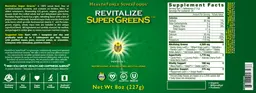 Label for Revitalize SuperGreens