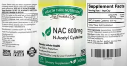 Label for NAC 600 mg