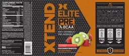 Label for Elite Pre Strawberry Kiwi Splash