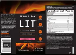 Label for LIT Rawberry Fizz