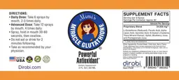 Label for Miracle Glutathione