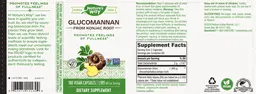 Label for Glucomannan 1,995 mg