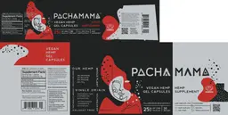 Label for Vegan Hemp Gel Capsules