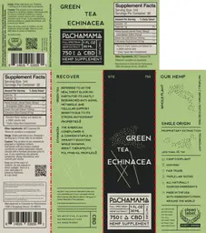 Label for Green Tea Echinacea