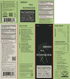 Label for Green Tea Echinacea