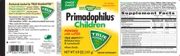 Label for Primadophilus Children