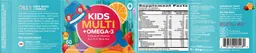 Label for Kids Multi + Omega-3 Berry Tangy