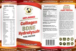 Label for Collagen Bone Hydrolysate Unflavored