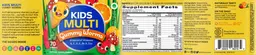 Label for Kids Multi Gummy Worms Sour Fruity Punch