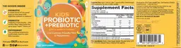 Label for Kids Probiotic + Prebiotic Just Peach
