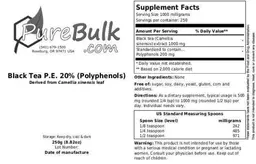 Black Tea P.E. 20% (Polyphenols)