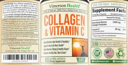 Label for Collagen & Vitamin C