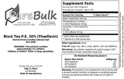 Black Tea P.E. 20% (Theaflavin)