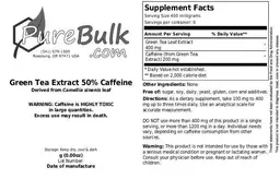 Green Tea Extract 50% Caffeine
