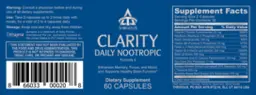 Label for Clarity Daily Nootropic