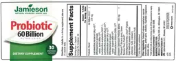 Label for Probiotic 60 Billion Active Cells