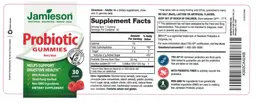 Label for Probiotic Gummies Berry Blast