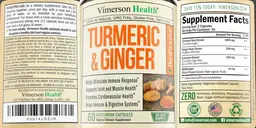Label for Turmeric & Ginger