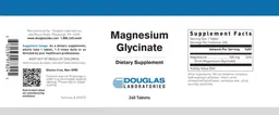 Label for Magnesium Glycinate
