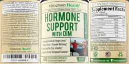 Label for Hormone Support with DIM